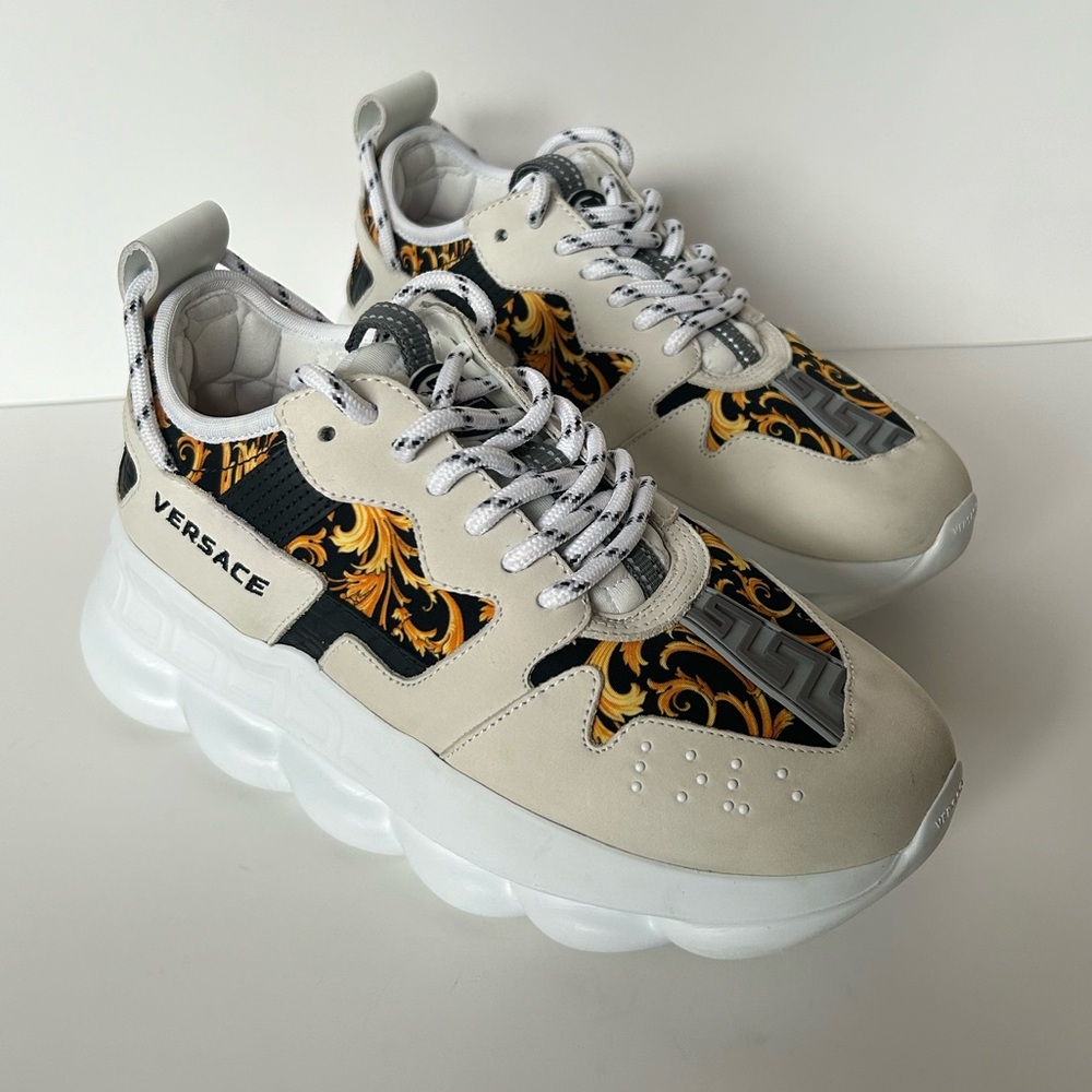 Versace women’s chain platform sneakers